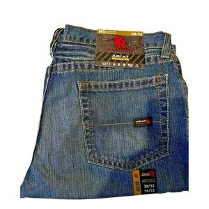 ARIAT M5 Jeans Flame Resistant NEW with Tags Mens Sz 38/32 Slim fit Straight Leg